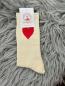 Preview: Socken Beige Herz