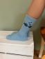 Preview: Greta rocks the Socks 34-40 - Blaue Socke mit Fischen