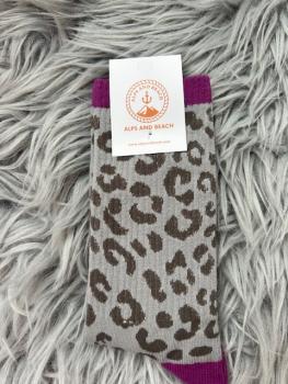 Leo Style 35-41 - Leo Socke mit Lila