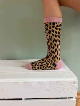 Preview: Leo Style 35-41 - Leo Socke mit rosa