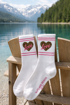 Socken ALPS AND BEACH Leo Herz mit Love