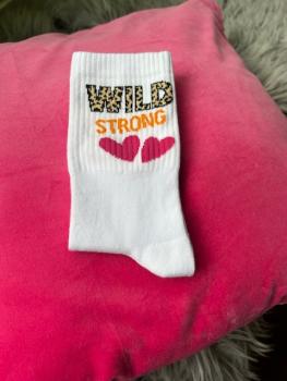 Love and Power 35-41 - Weiße Socke Wild Strong