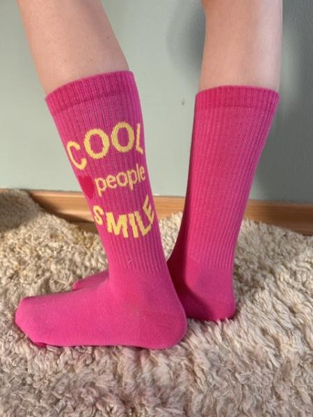 Socken Pink Cool People Smile