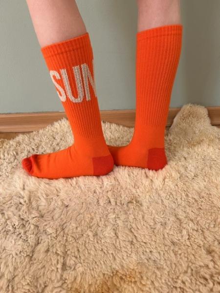 Socke Orange mit SUN
